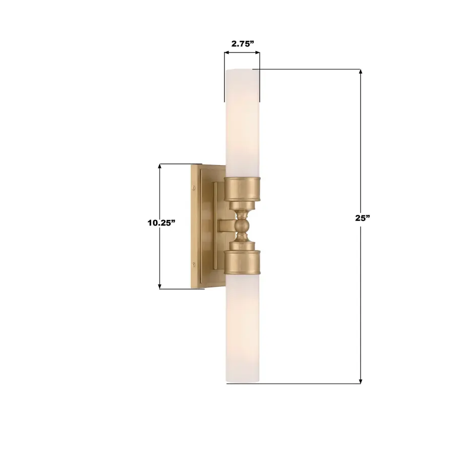 Wilcox 4.75" LED Sconce in Aged Brass - Image 7