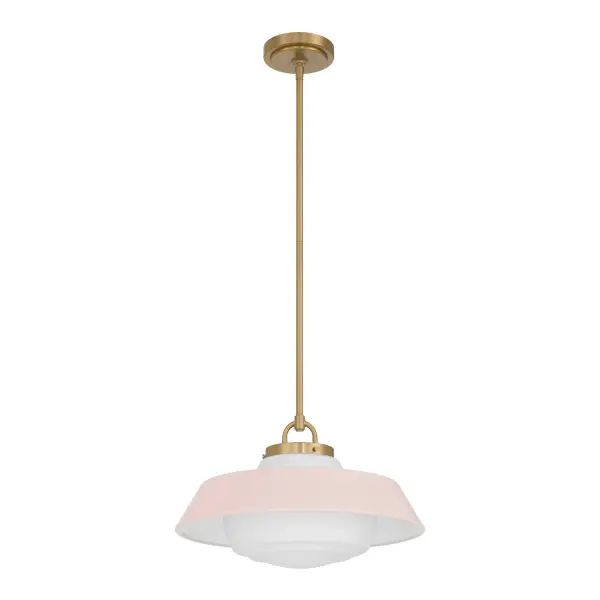 Xander 16" Pendant in Vibrant Gold with Green Glass - Image 18