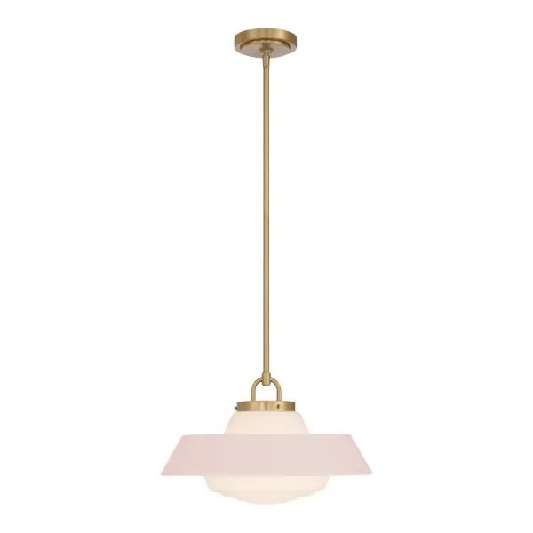 Xander 16" Pendant in Vibrant Gold with Green Glass - Image 19