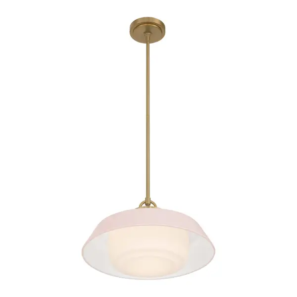 Xander 16" Pendant in Vibrant Gold with Green Glass - Image 20