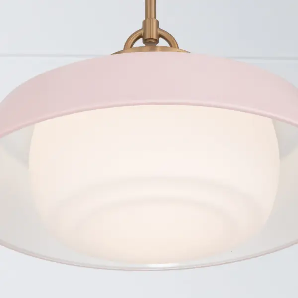 Xander 16" Pendant in Vibrant Gold with Green Glass - Image 21