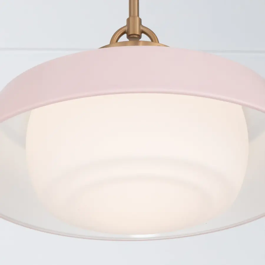 Xander 16" Pendant in Vibrant Gold with Green Glass - Image 21