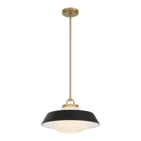 Xander 16" Pendant in Vibrant Gold with Green Glass - Image 25
