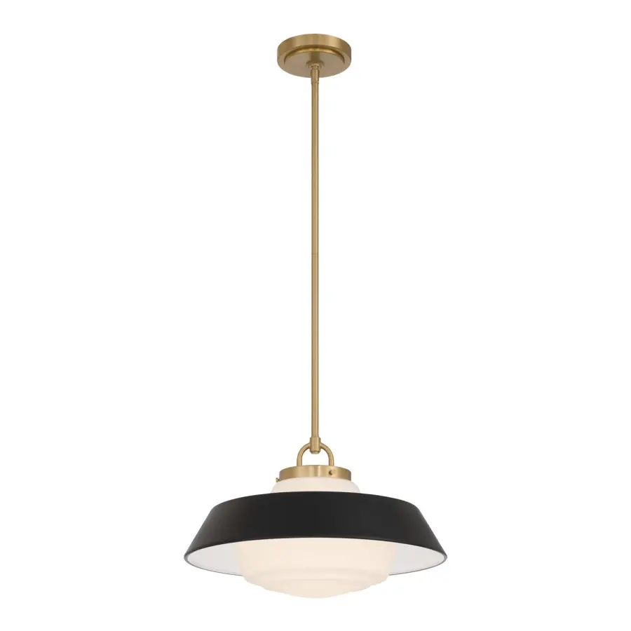 Xander 16" Pendant in Vibrant Gold with Green Glass - Image 25