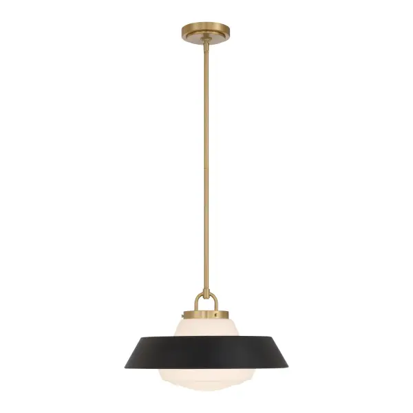 Xander 16" Pendant in Vibrant Gold with Green Glass - Image 27