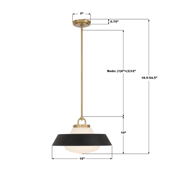 Xander 16" Pendant in Vibrant Gold with Green Glass - Image 32