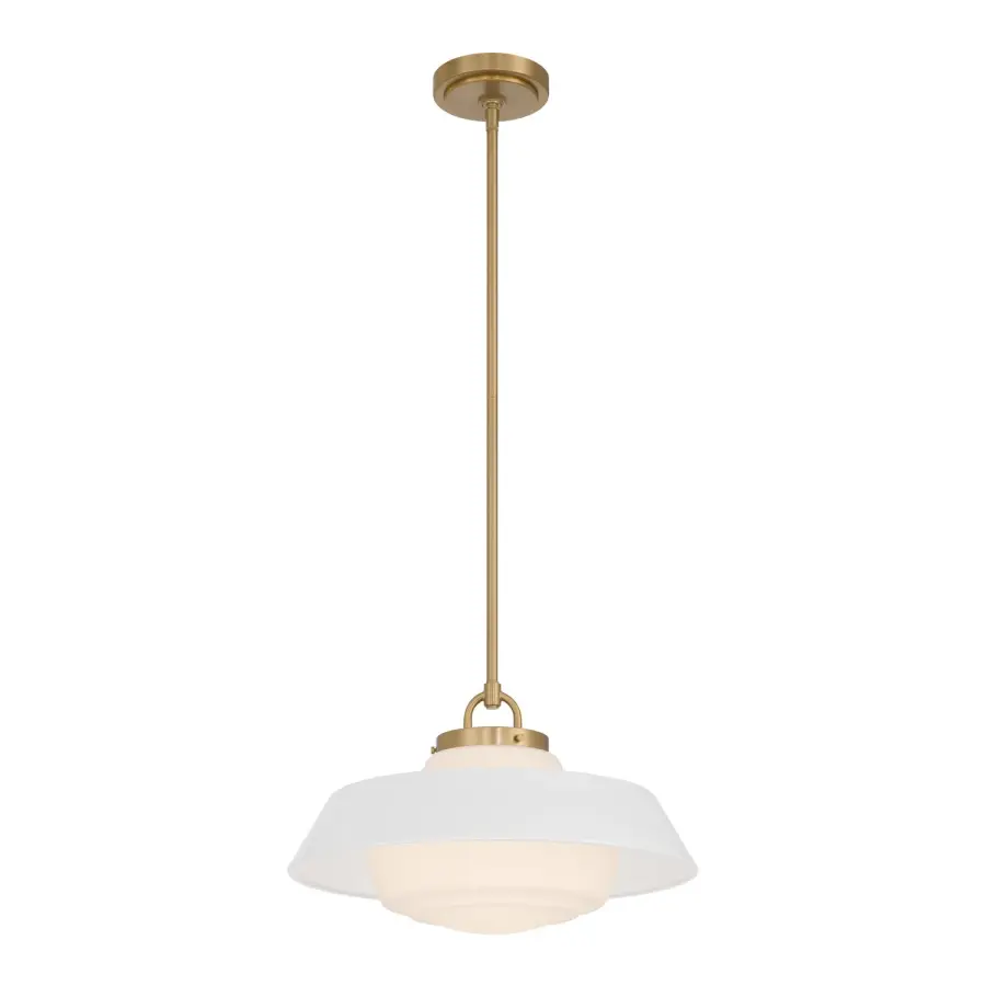 Xander 16" Pendant in Vibrant Gold with Green Glass - Image 33