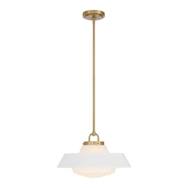 Xander 16" Pendant in Vibrant Gold with Green Glass - Image 35