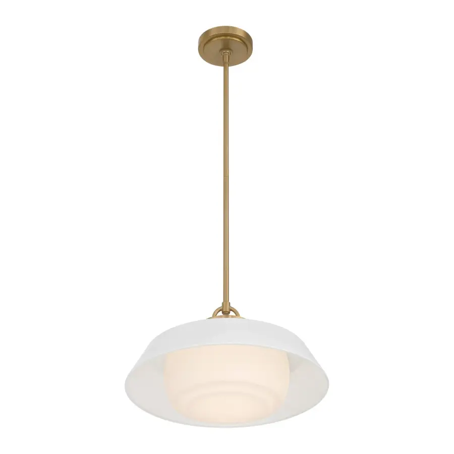Xander 16" Pendant in Vibrant Gold with Green Glass - Image 36