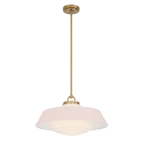 Xander 20" Pendant in Vibrant Gold with Green Glass - Image 15