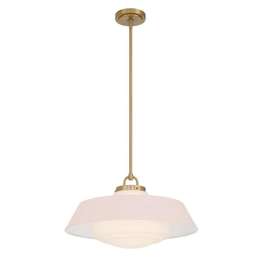 Xander 20" Pendant in Vibrant Gold with Green Glass - Image 15