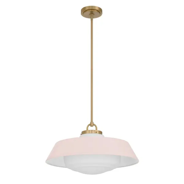 Xander 20" Pendant in Vibrant Gold with Green Glass - Image 16