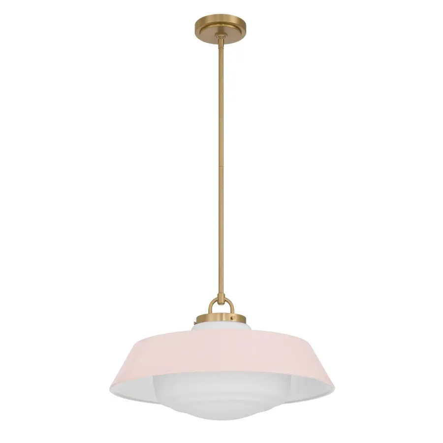 Xander 20" Pendant in Vibrant Gold with Green Glass - Image 16