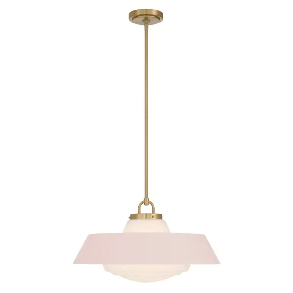 Xander 20" Pendant in Vibrant Gold with Green Glass - Image 17