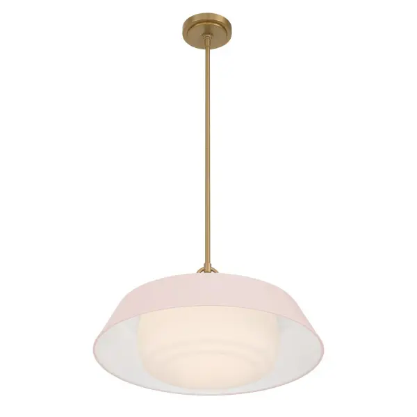 Xander 20" Pendant in Vibrant Gold with Green Glass - Image 18