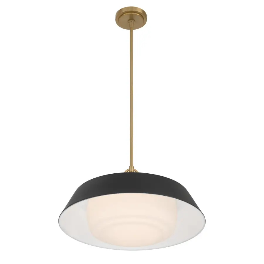 Xander 20" Pendant in Vibrant Gold with Green Glass - Image 25