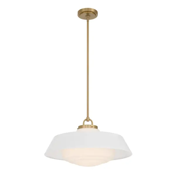 Xander 20" Pendant in Vibrant Gold with Green Glass - Image 29