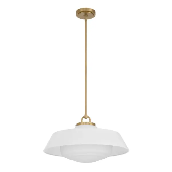 Xander 20" Pendant in Vibrant Gold with Green Glass - Image 30