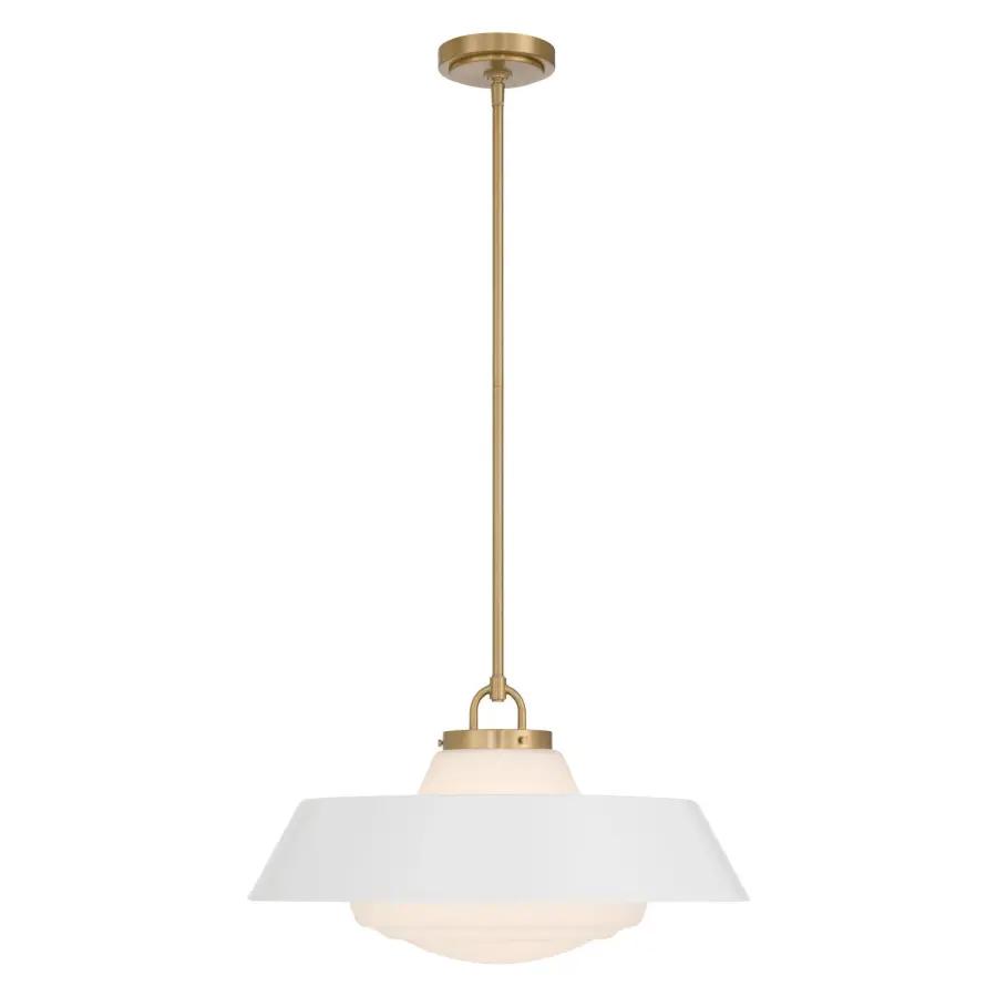 Xander 20" Pendant in Vibrant Gold with Green Glass - Image 31