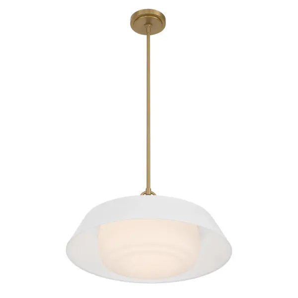 Xander 20" Pendant in Vibrant Gold with Green Glass - Image 32