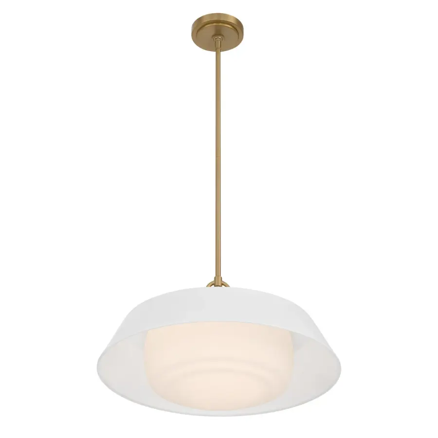 Xander 20" Pendant in Vibrant Gold with Green Glass - Image 32