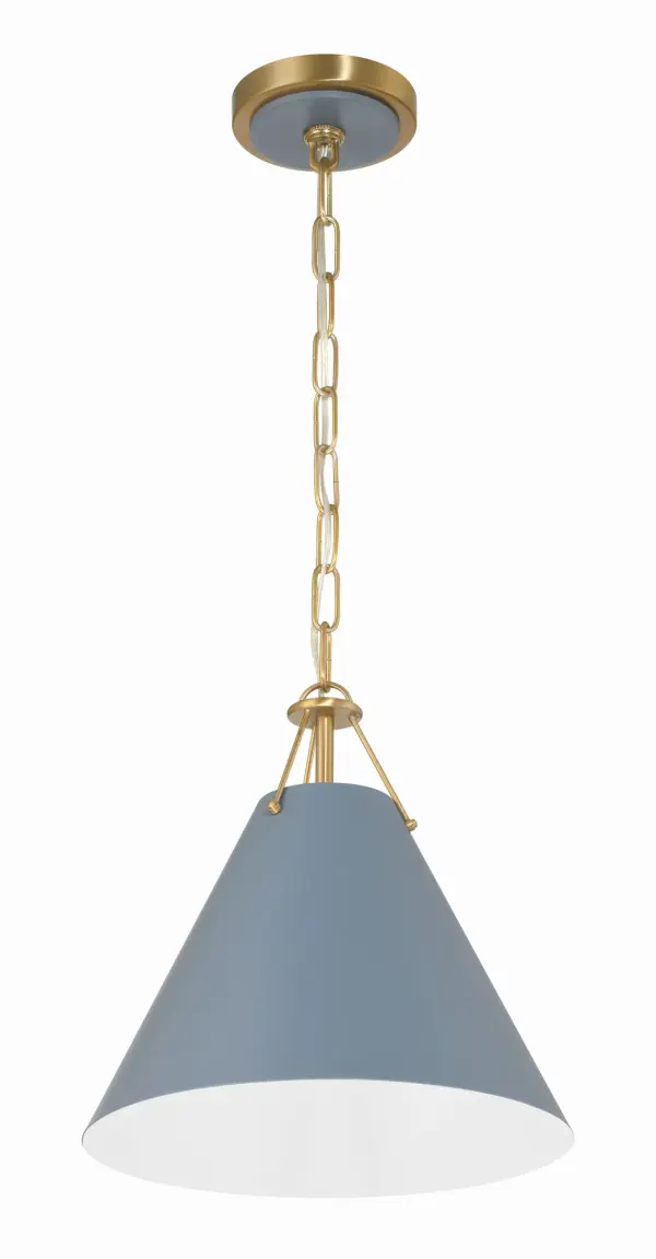 Xavier 12" Pendant in Vibrant Gold - Image 1