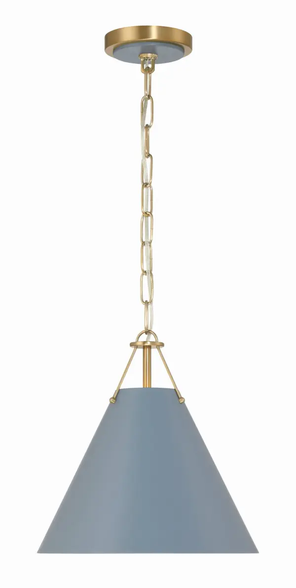 Xavier 12" Pendant in Vibrant Gold - Image 2