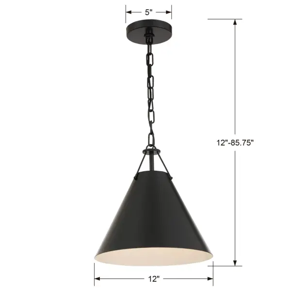 Xavier 12" Pendant in Vibrant Gold - Image 16
