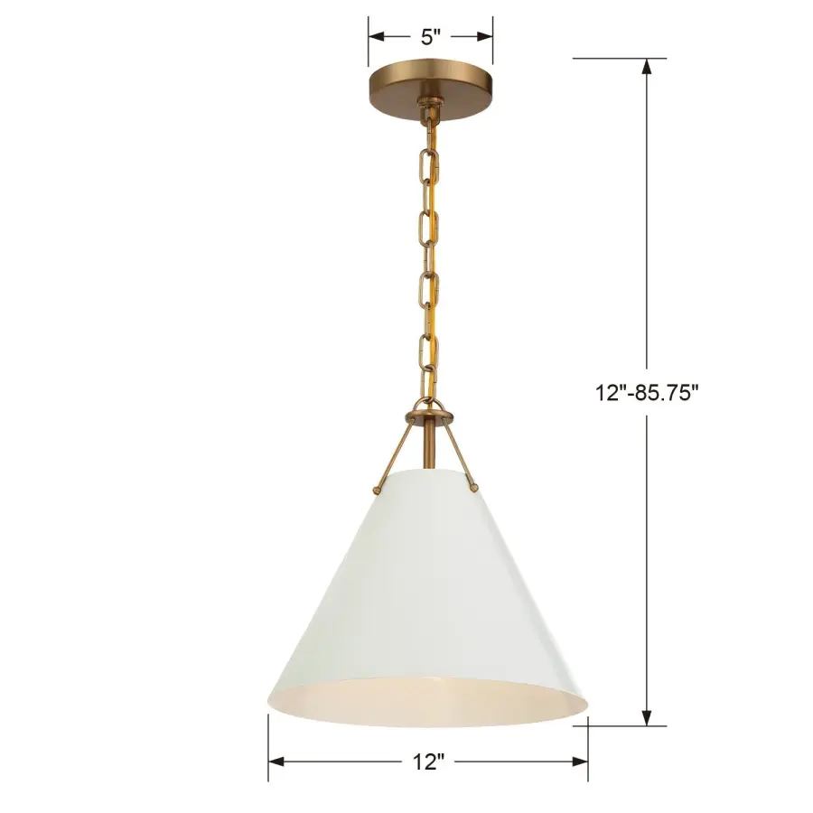 Xavier 12" Pendant in Vibrant Gold - Image 26