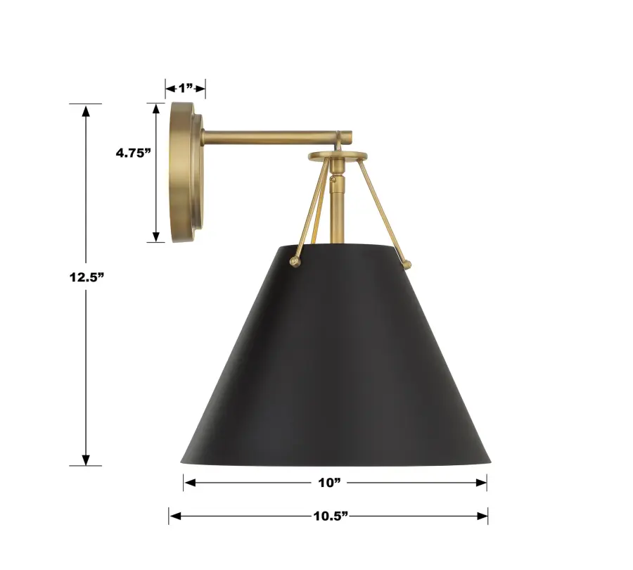 Xavier 10" Sconce in Vibrant Gold - Image 19