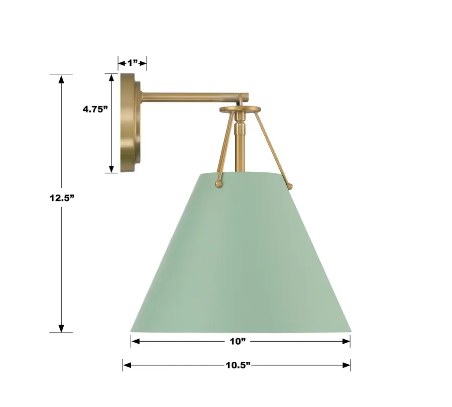Xavier 10" Sconce in Vibrant Gold - Image 26