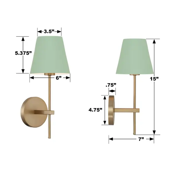 Xavier 6" Wall Sconce in Matte Black - Image 36