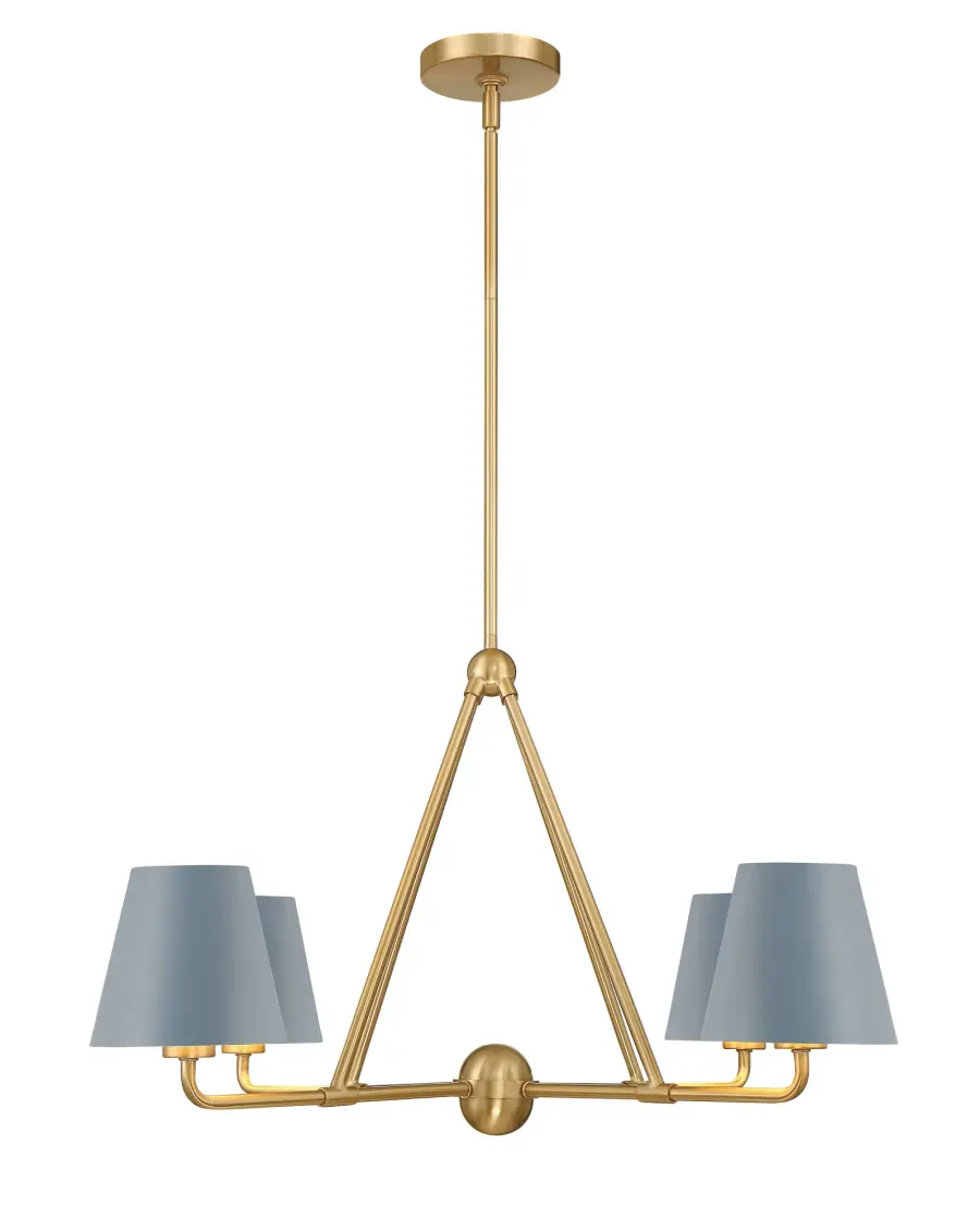 Xavier 31.75" Chandelier in Vibrant Gold - Image 2