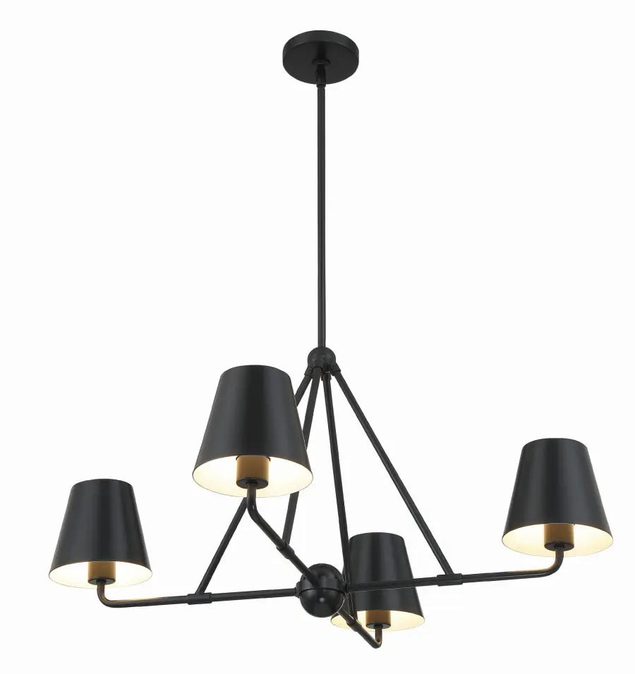 Xavier 31.75" Chandelier in Vibrant Gold - Image 11
