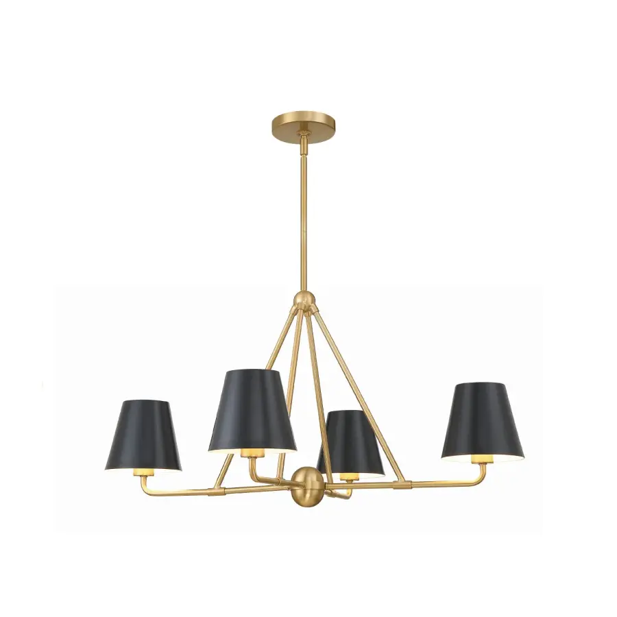 Xavier 31.75" Chandelier in Vibrant Gold - Image 16