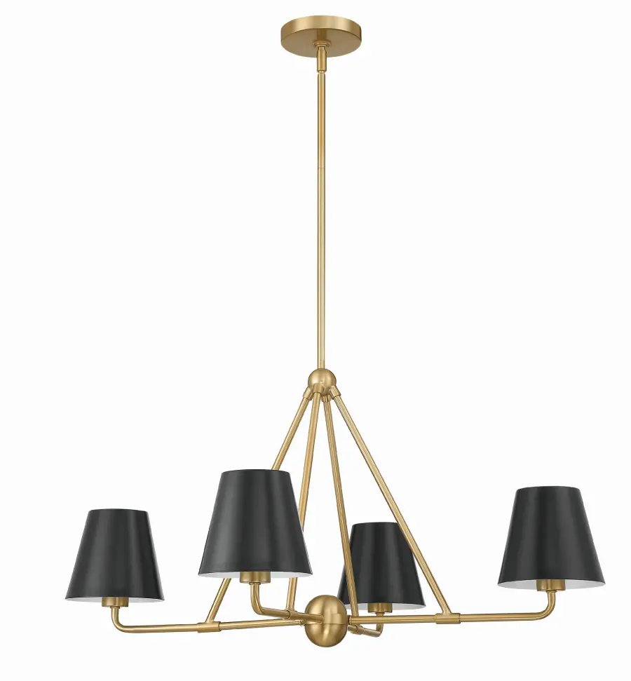 Xavier 31.75" Chandelier in Vibrant Gold - Image 17