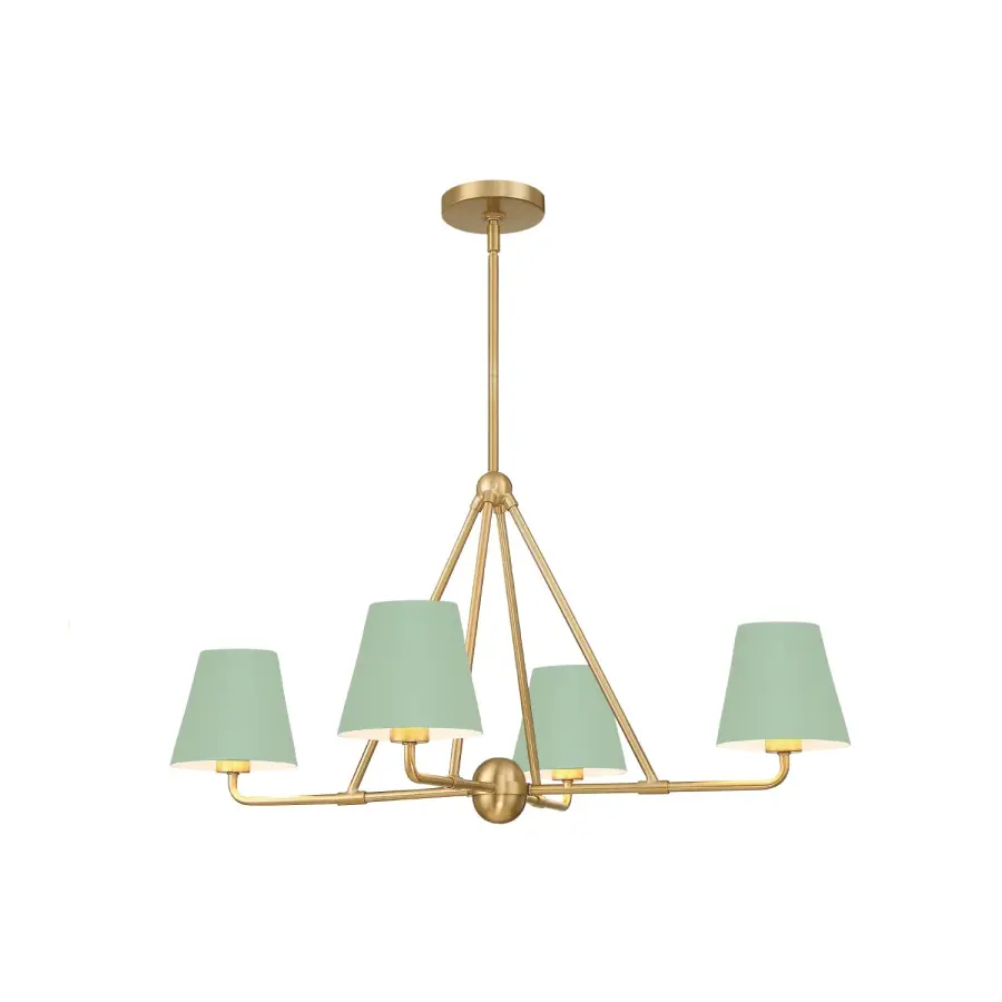 Xavier 31.75" Chandelier in Vibrant Gold - Image 24