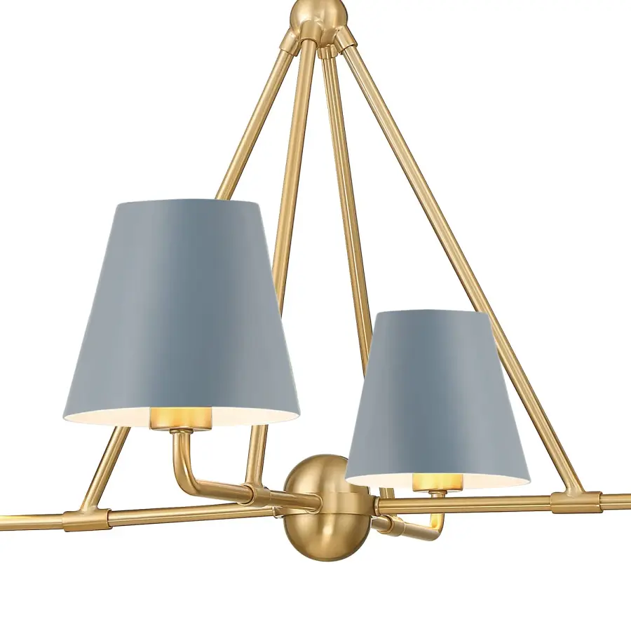Xavier 31.75" Chandelier in Vibrant Gold - Image 4