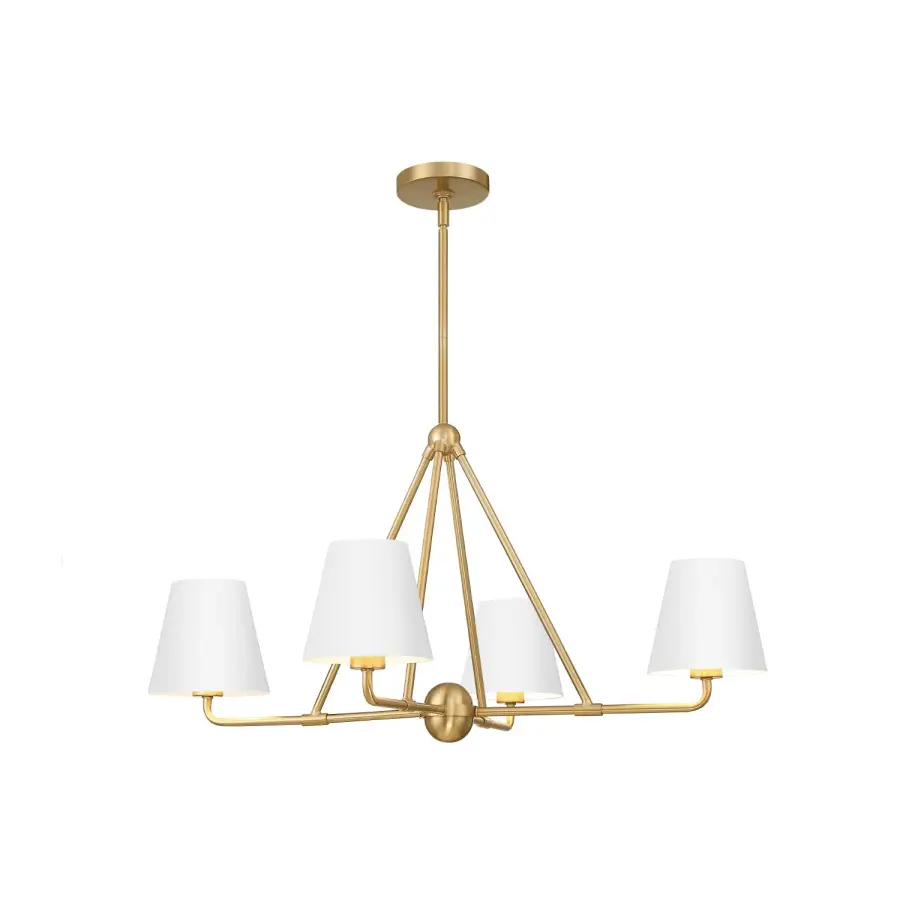 Xavier 31.75" Chandelier in Vibrant Gold - Image 31