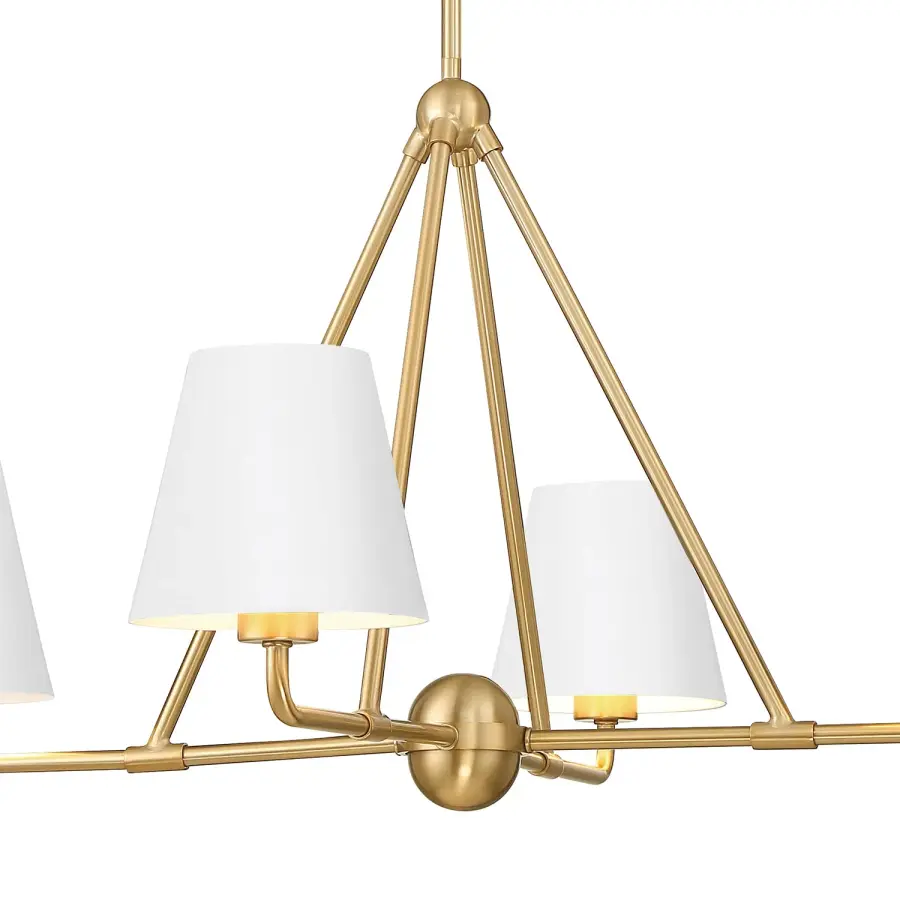 Xavier 31.75" Chandelier in Vibrant Gold - Image 34
