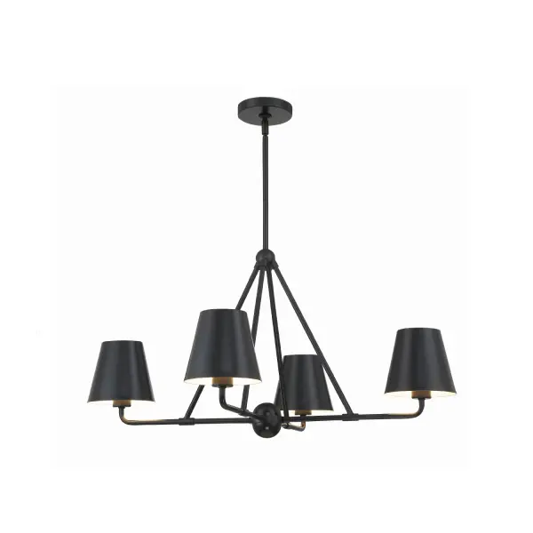 Xavier 31.75" Chandelier in Matte Black - Image 8