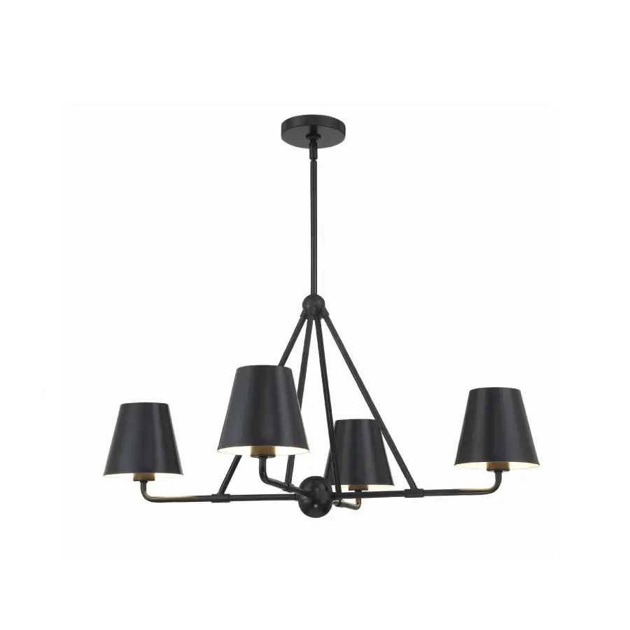 Xavier 31.75" Chandelier in Vibrant Gold - Image 8