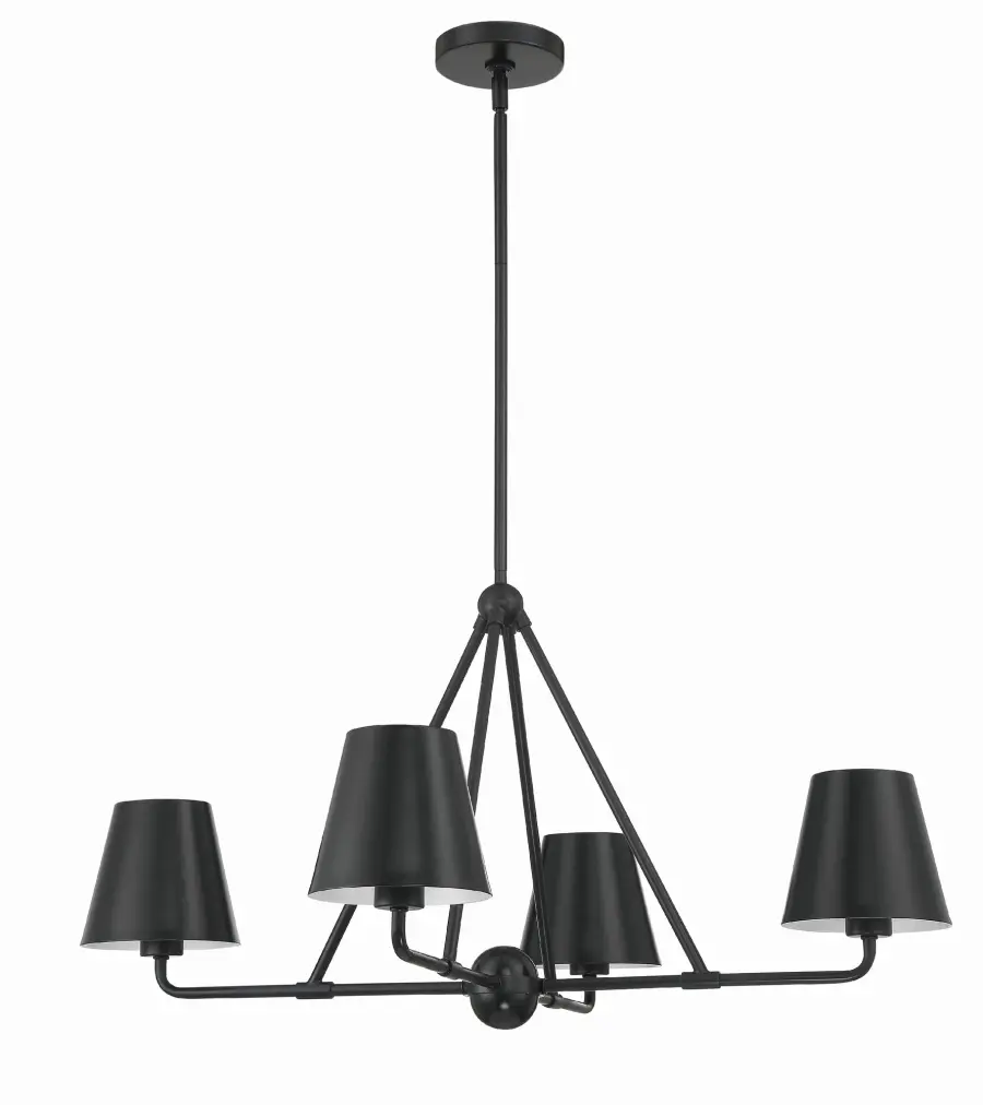 Xavier 31.75" Chandelier in Vibrant Gold - Image 9