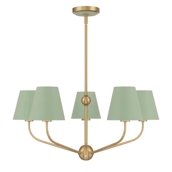 Xavier 28" Chandelier in Vibrant Gold - Image 11