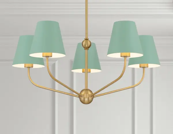 Xavier 28" Chandelier in Vibrant Gold - Image 14