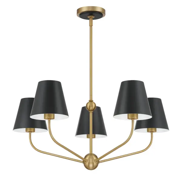 Xavier 28" Chandelier in Vibrant Gold - Image 18