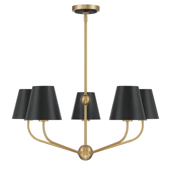 Xavier 28" Chandelier in Vibrant Gold - Image 19