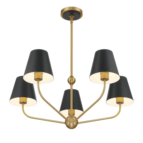 Xavier 28" Chandelier in Vibrant Gold - Image 20