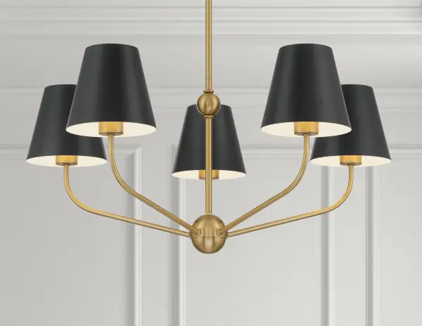 Xavier 28" Chandelier in Vibrant Gold - Image 22