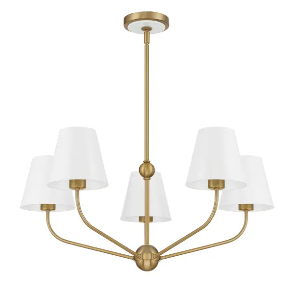 Xavier 28" Chandelier in Vibrant Gold - Image 26